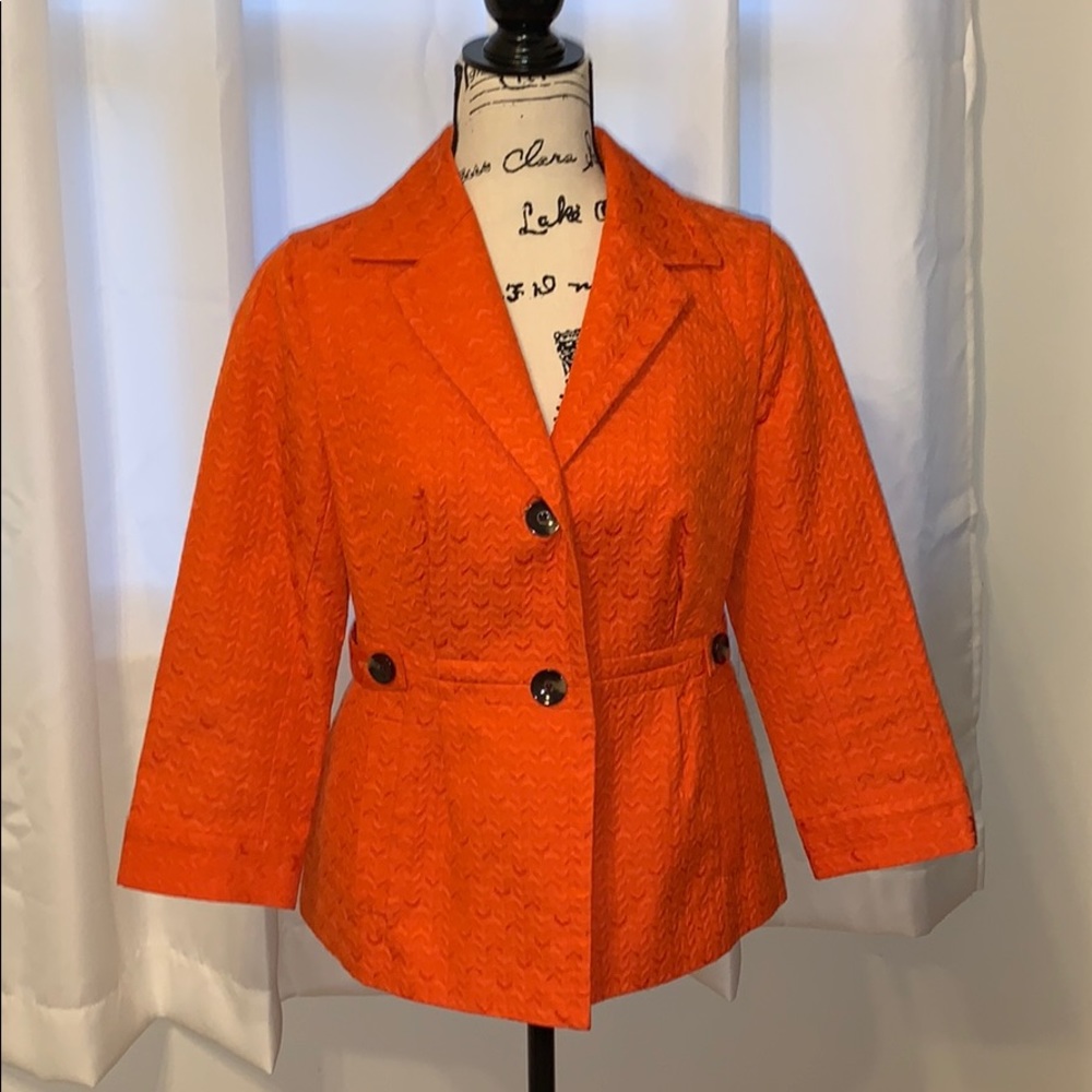 Banana Republic Orange blazer size 8